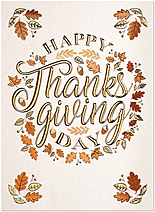 Select a verse or write your own. Happy Thanksgiving Day H2549G-4A